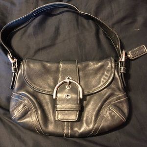 Black coach small shoulder bag